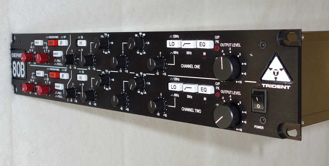 TRIDENT Audio 80B Stereo Mic Pre w/ Equalizer Channel Strip from Trident 80B Console