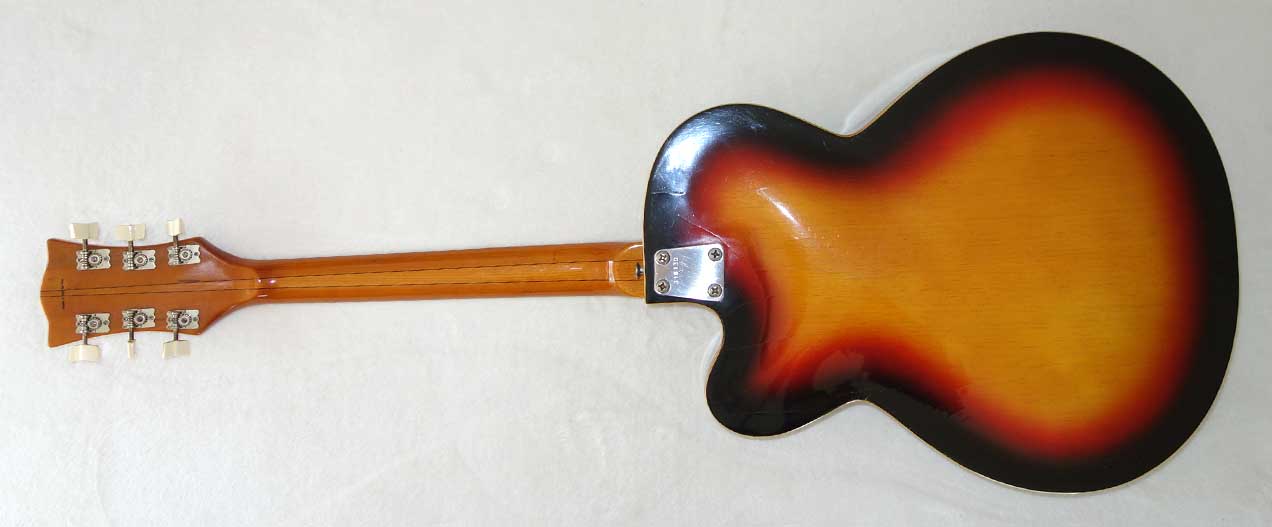 Vintage 1966-1967 Vox Wildcat V254 Electric 16" Hollow-Body Archtop Guitar w/Case