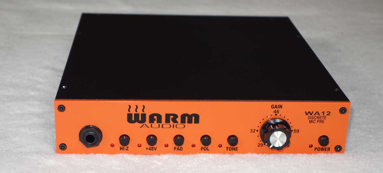 WARM AUDIO WA12 Mic Preamp w/ Custom Cinemag Transformers [API312 Circuit] 1/2 Space RU