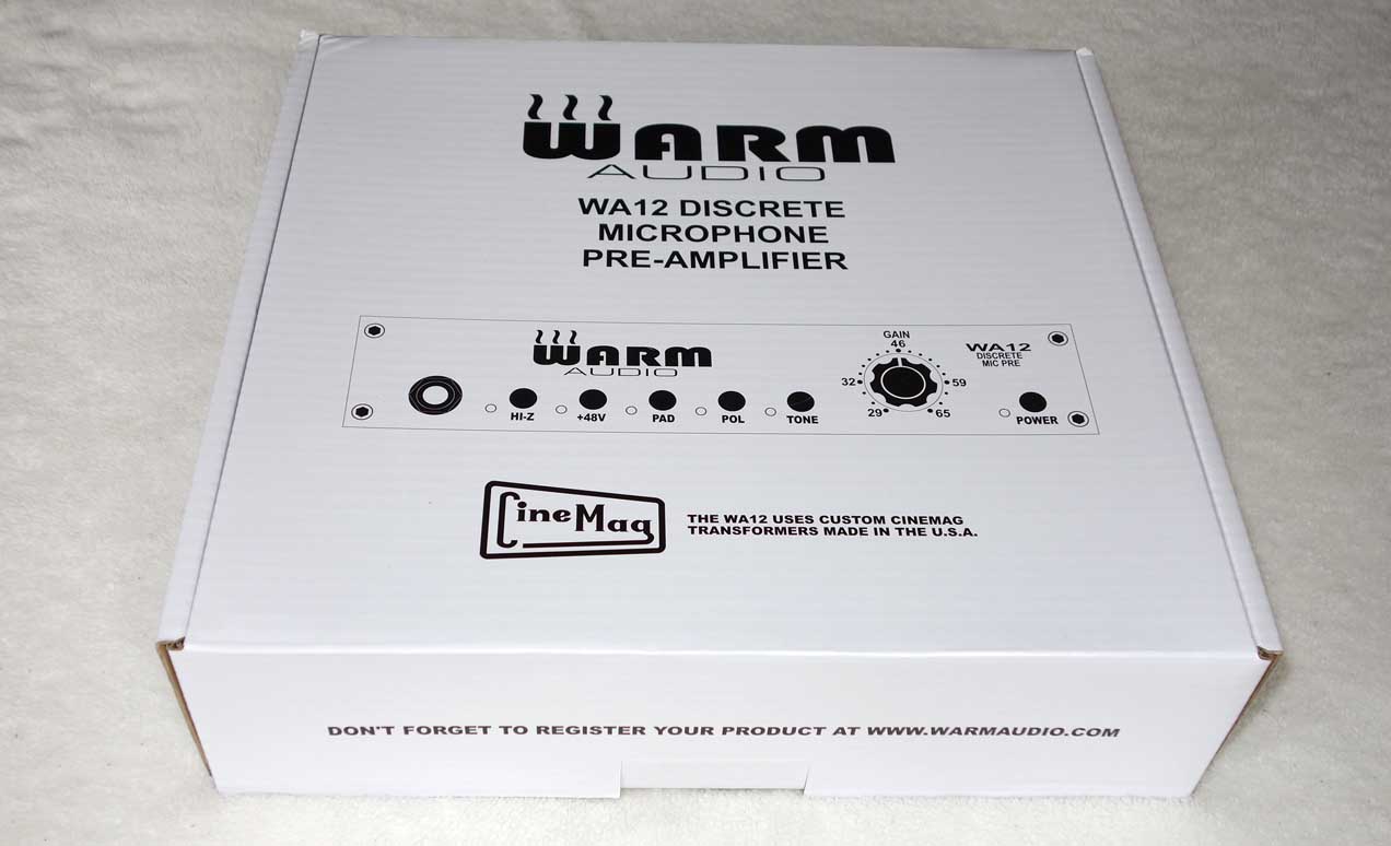WARM AUDIO WA12 Mic Preamp w/ Custom Cinemag Transformers [API312 Circuit] 1/2 Space RU