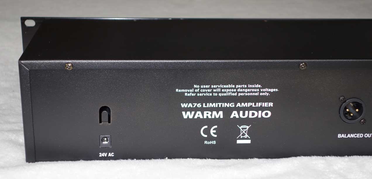 WARM AUDIO WA76 COMPRESSOR / LIMITER [Classic 1176 Revision D]  w/Original Reichenbach/CineMag Transformer Design