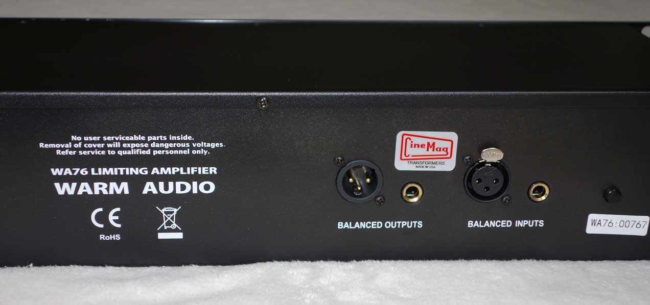 WARM AUDIO WA76 COMPRESSOR / LIMITER [Classic 1176 Revision D]  w/Original Reichenbach/CineMag Transformer Design