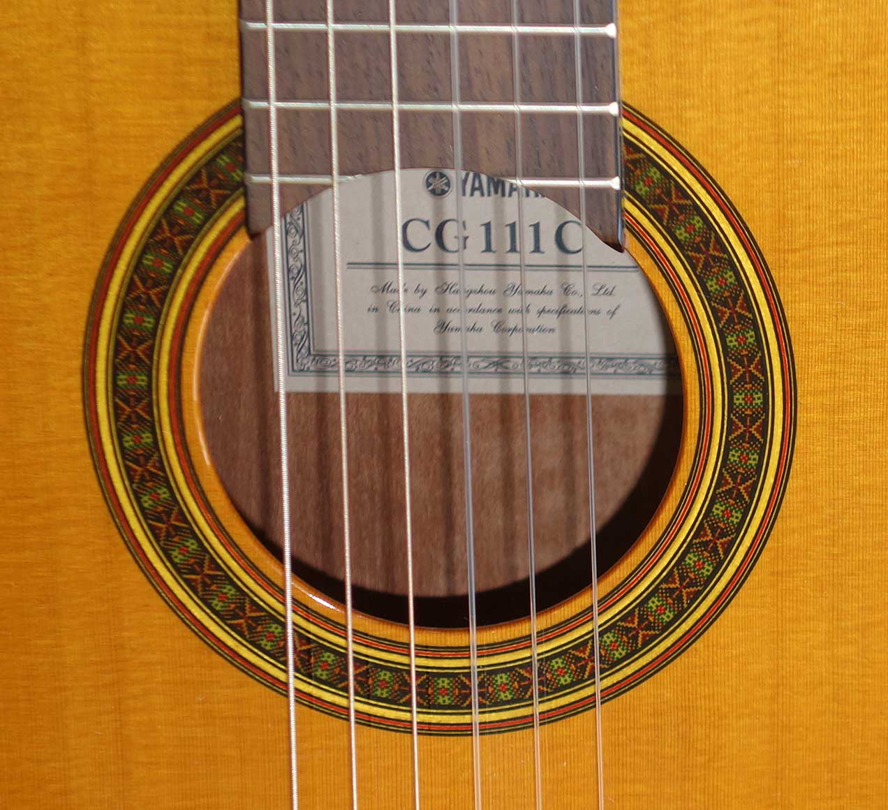 Yamaha CG111C Classical Guitar w/ Case, Solid Cedar Top