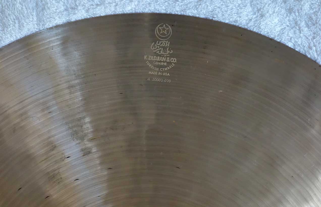 Zildjian K Constantinople 16" Crash Cymbal, w/Date Code JI = 2009