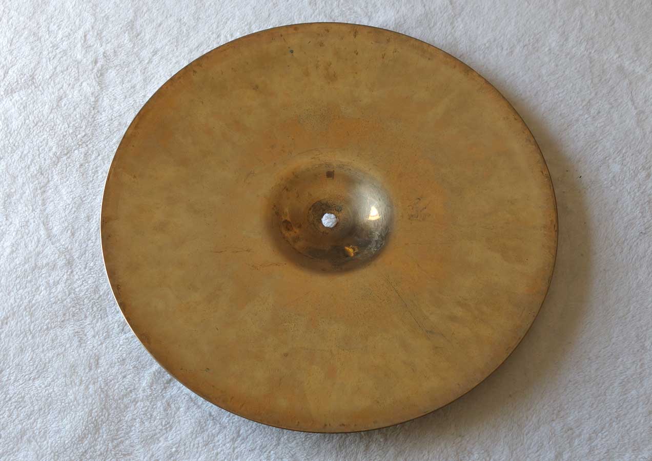 Vintage Early 1990s Zildjian 14" Z Dyno Beat Hi Hat Bottom Heavy Weight = 1360 grams