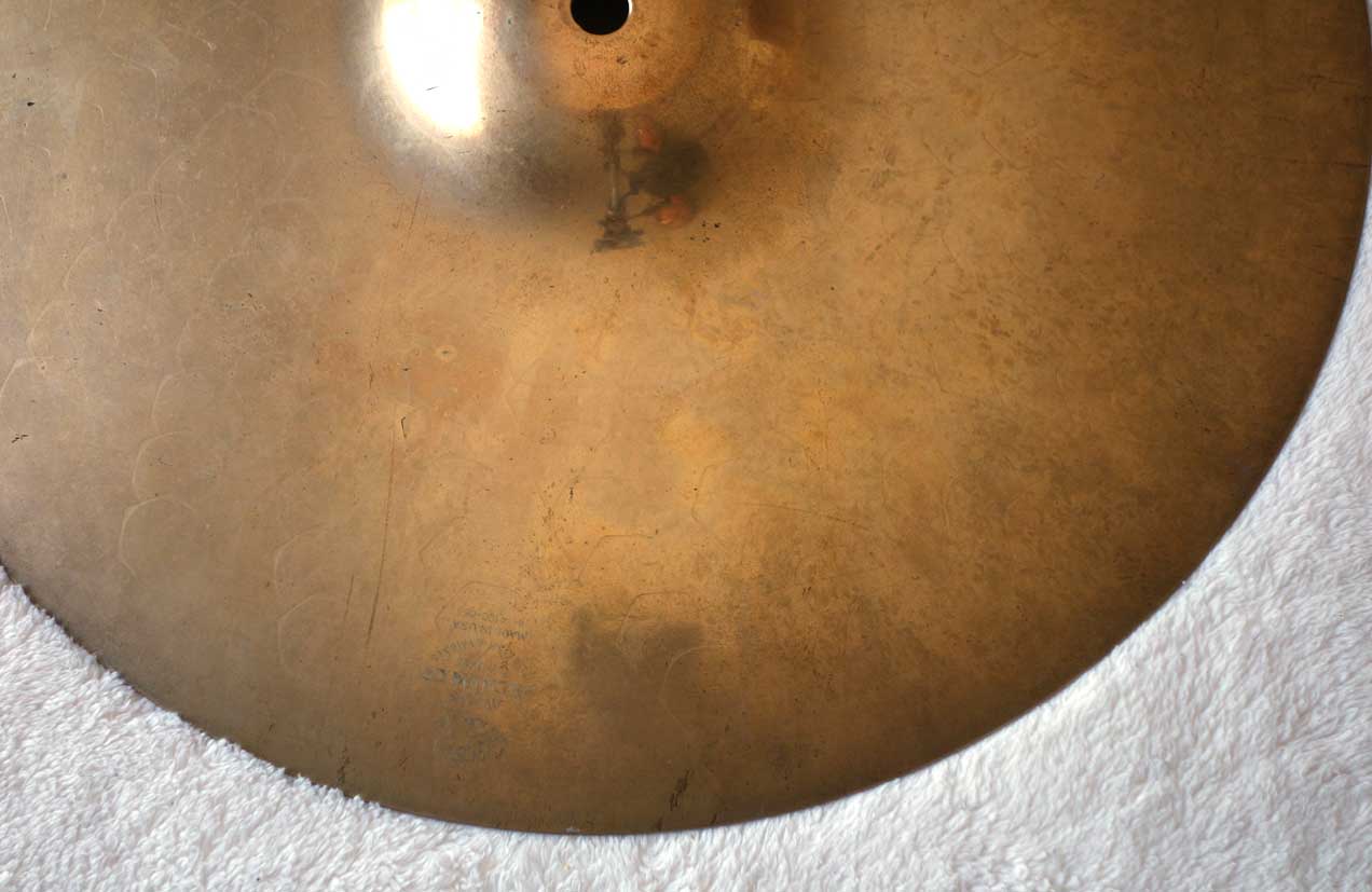 Vintage 1998 Zildjian 14" Z Dyno Beat Hi Hat Bottom Extra Heavy Weight = 1700 grams