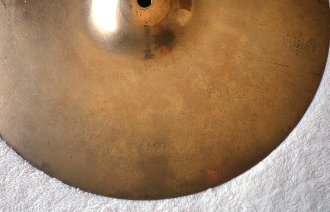 Vintage 1998 Zildjian 14" Z Dyno Beat Hi Hat Bottom Extra Heavy Weight = 1700 grams